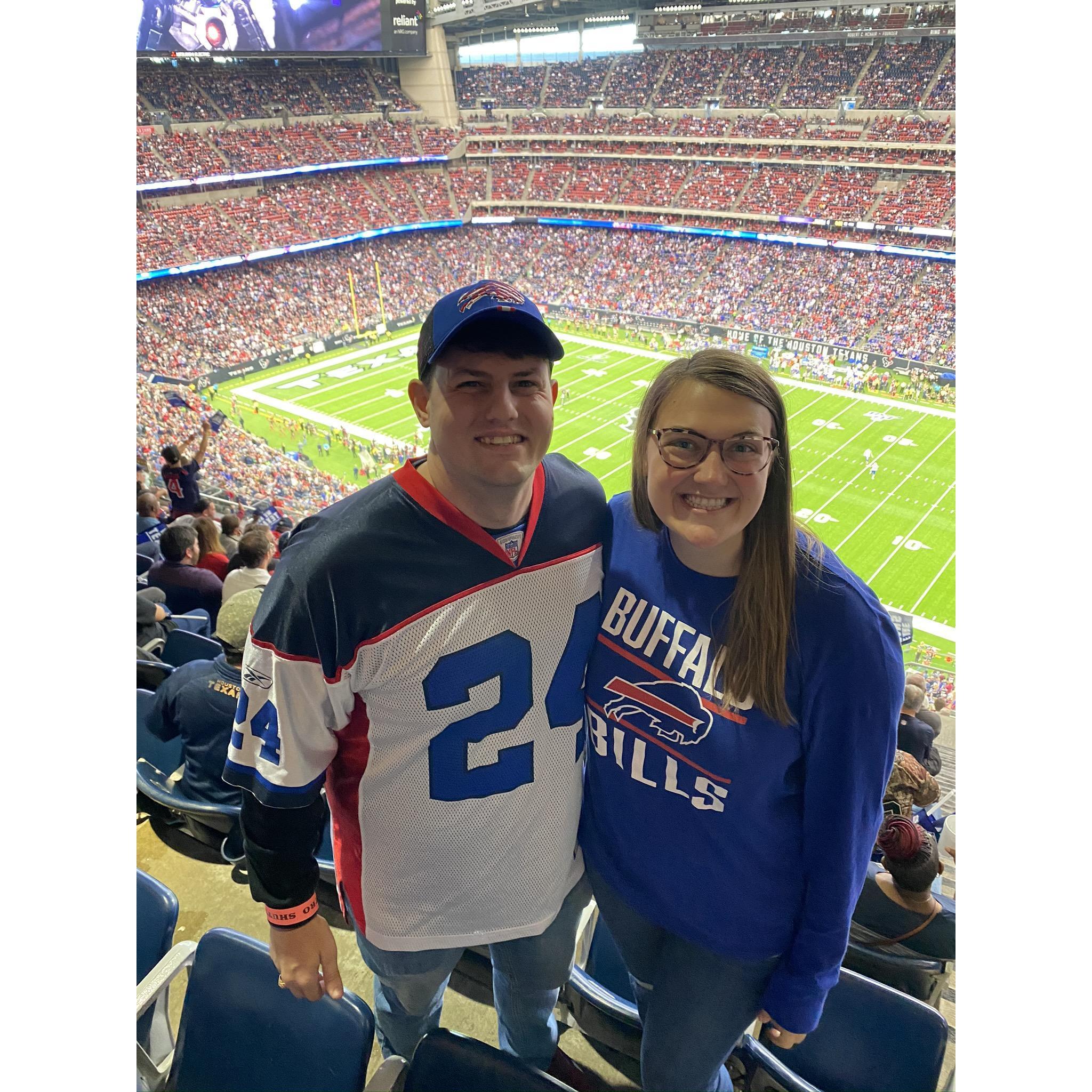 At the Bills vs. Texans game together!