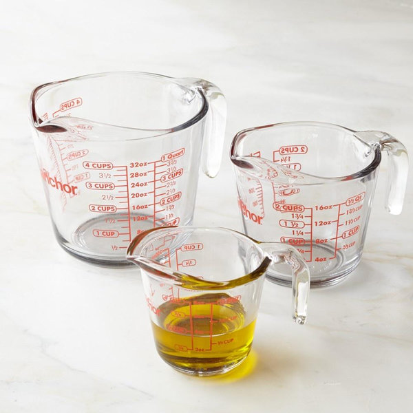 Pyrex Essentials (3-Pack) Glass Measuring Cups