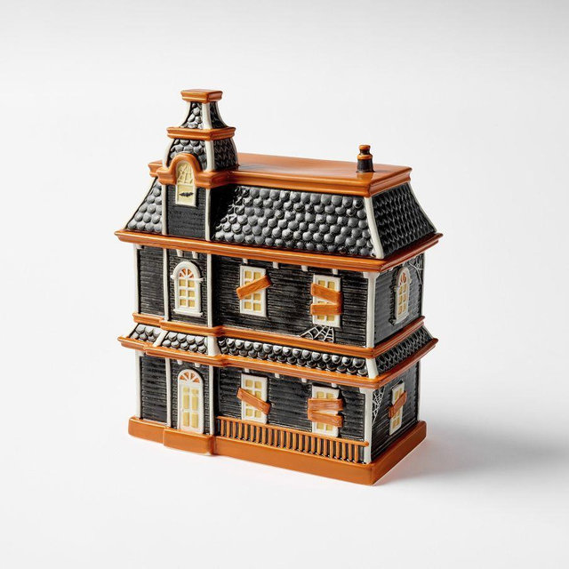 Haunted House Lidded Candy Bowl