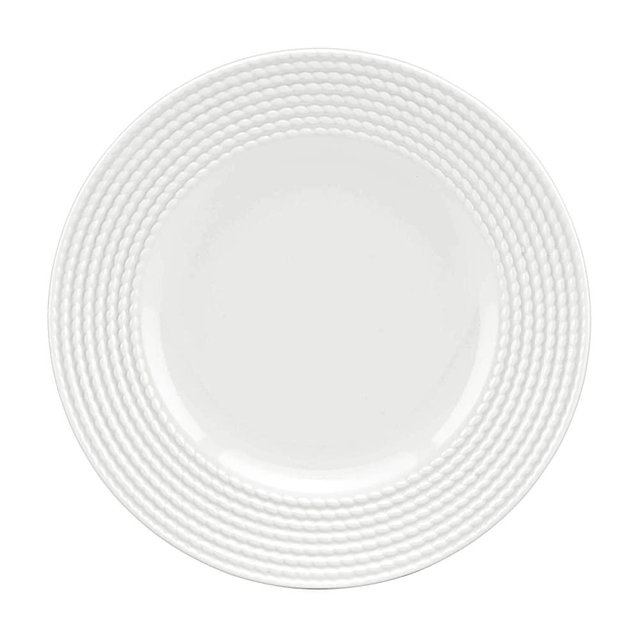 KATE SPADE Wickford Accent Plate, 1.15 LB, White