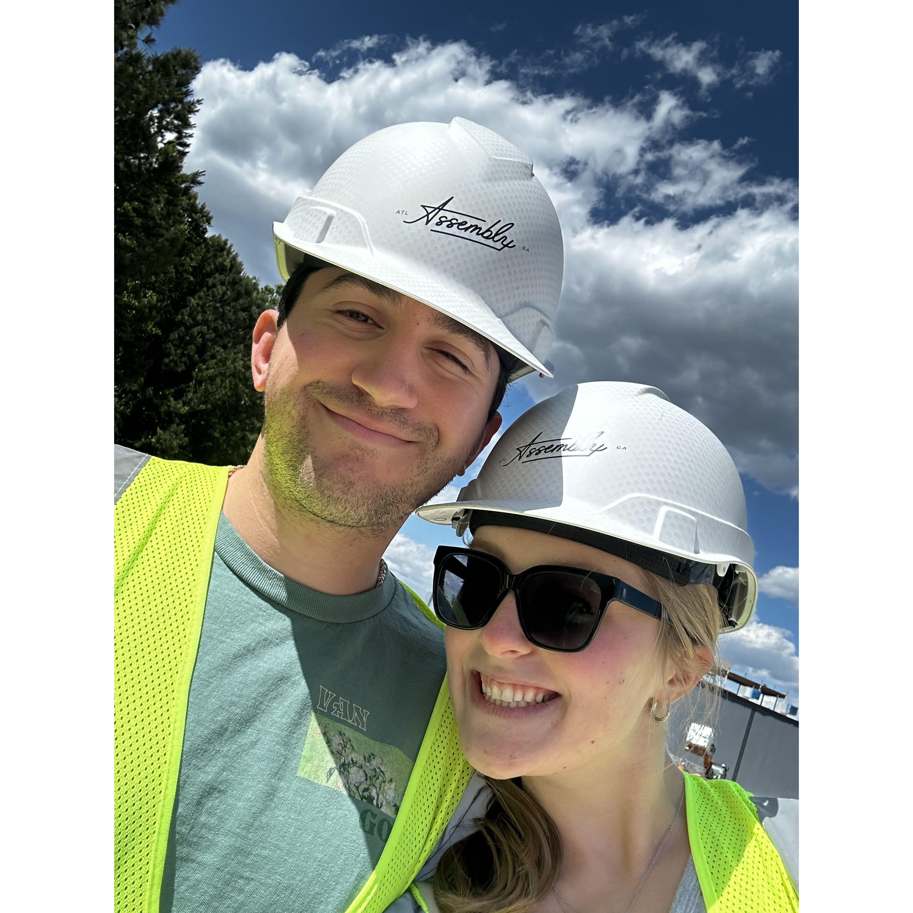 Visiting Jims new job site!