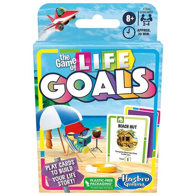 The Game of Life Goals Game, Quick-Playing Card Game for 2-4 Players, The Game of Life Card Game for Families and Kids Ages 8 and Up