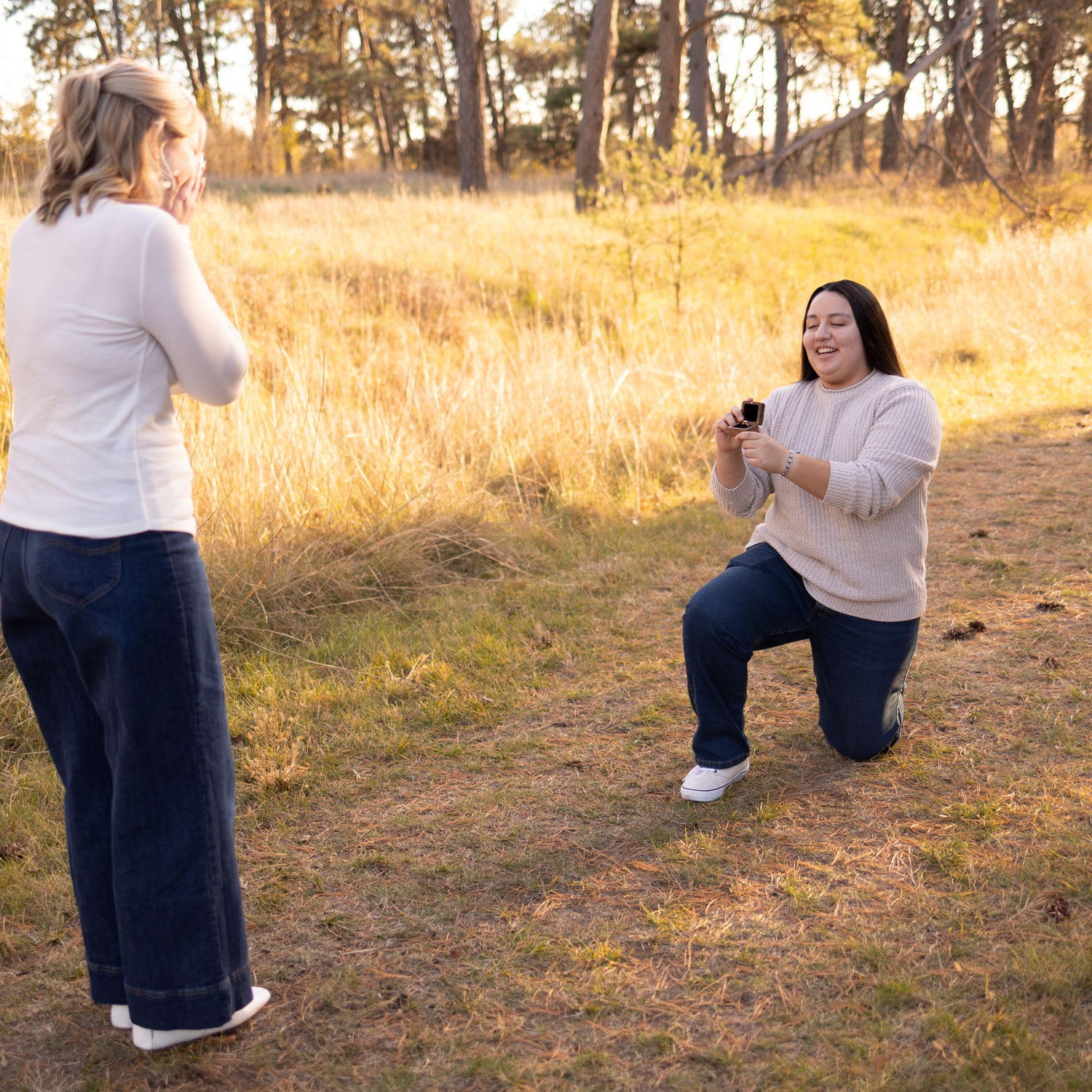 Asking Lauren to marry me.