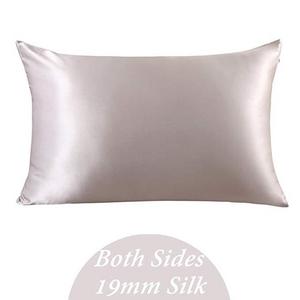 ZIMASILK 100% Mulberry Silk Pillowcase for Hair and Skin,Both Side 19 Momme Silk, 1pc (Queen 20''x30'', Slive Grey),Gift Packed