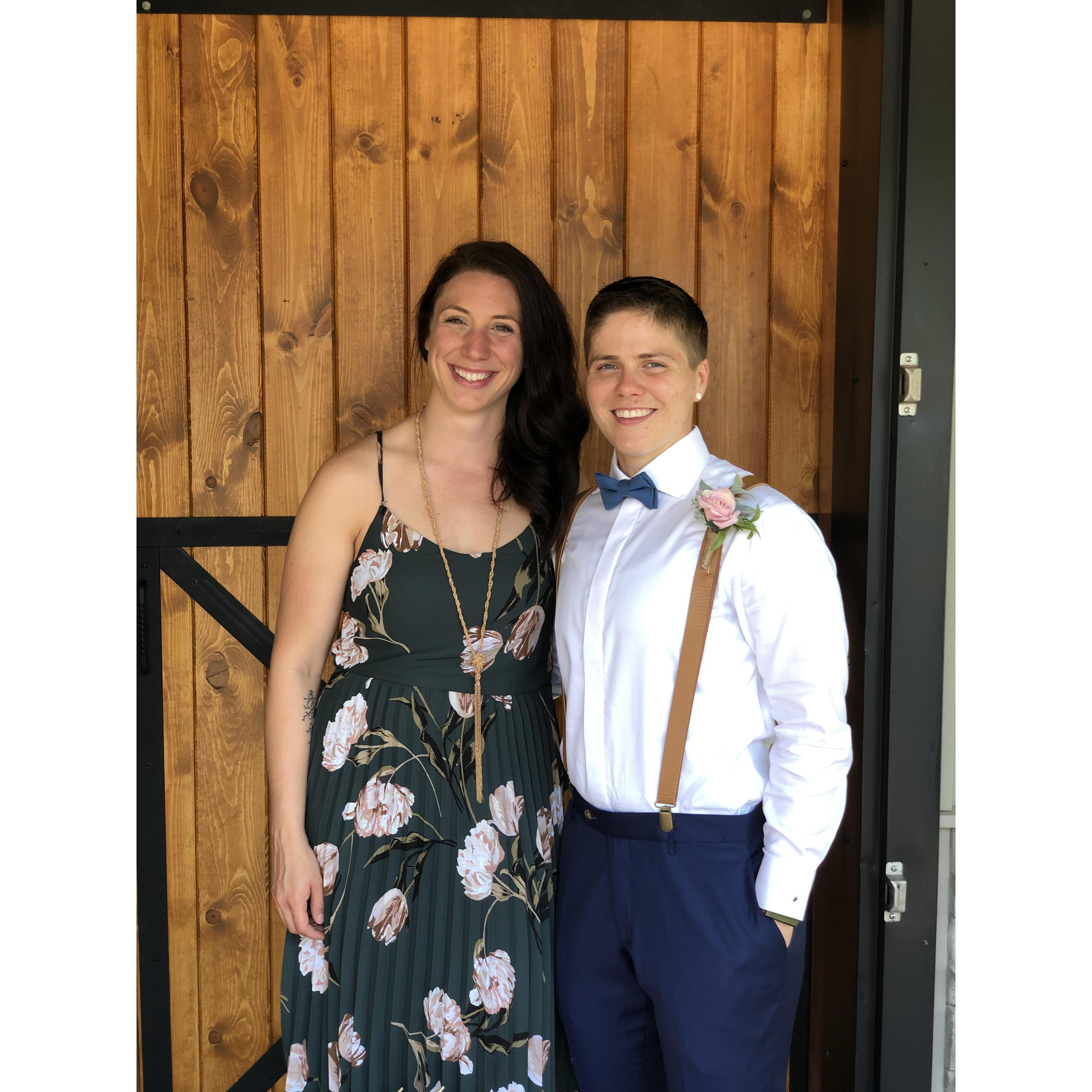 we clean up nicely as each other's wedding dates