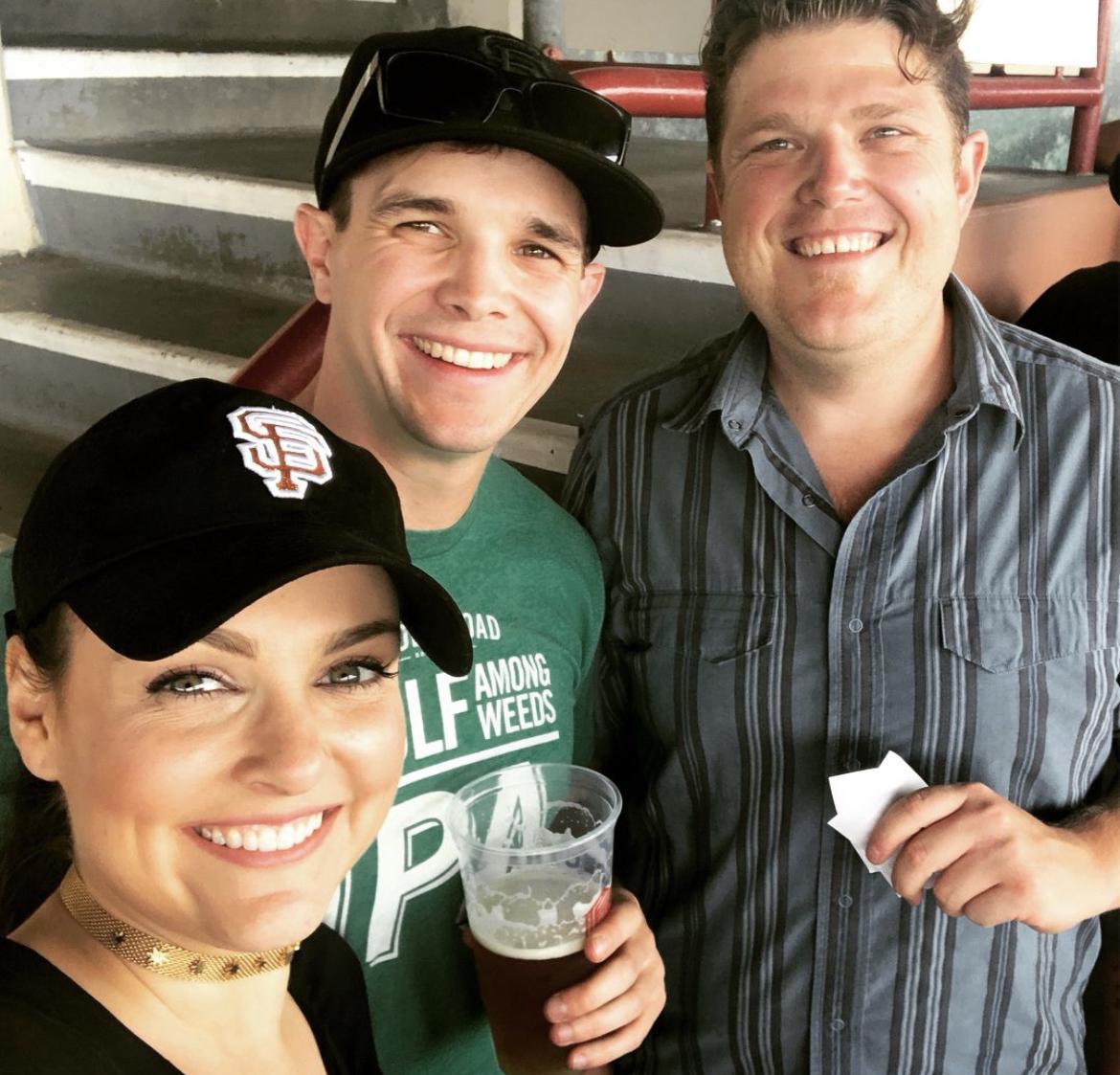 Cecily drew and groomsmen Andy