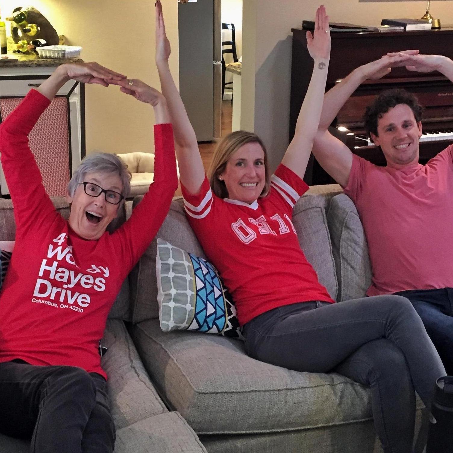 Introducing Caitlin's mom to the Buckeyes!