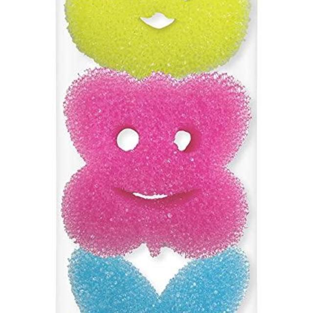 Scrub Daddy Special Edition Spring - Scratch-Free Multipurpose Dish Sponge - BPA Free & Made with Polymer Foam - Stain & Odor Resistant Kitchen Sponge (3ct)