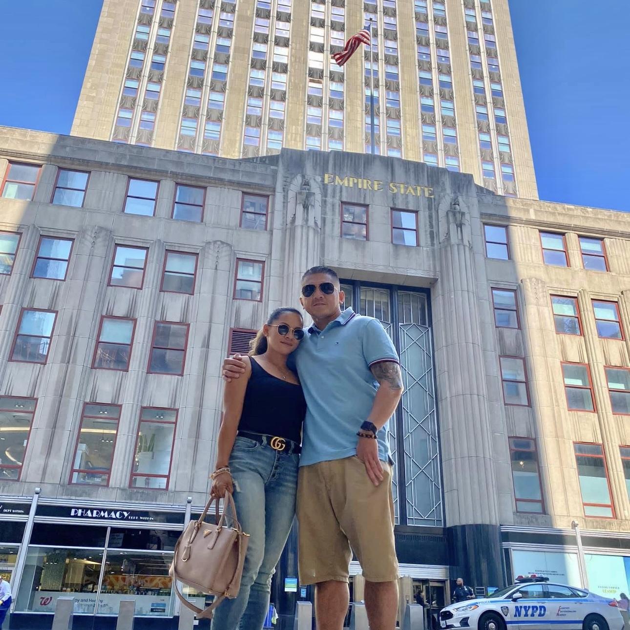 In the heart of NYC where we've lived for 3 years through military orders. In our empire state of mind with big dreams and unforgettable memories. 🏙️💫