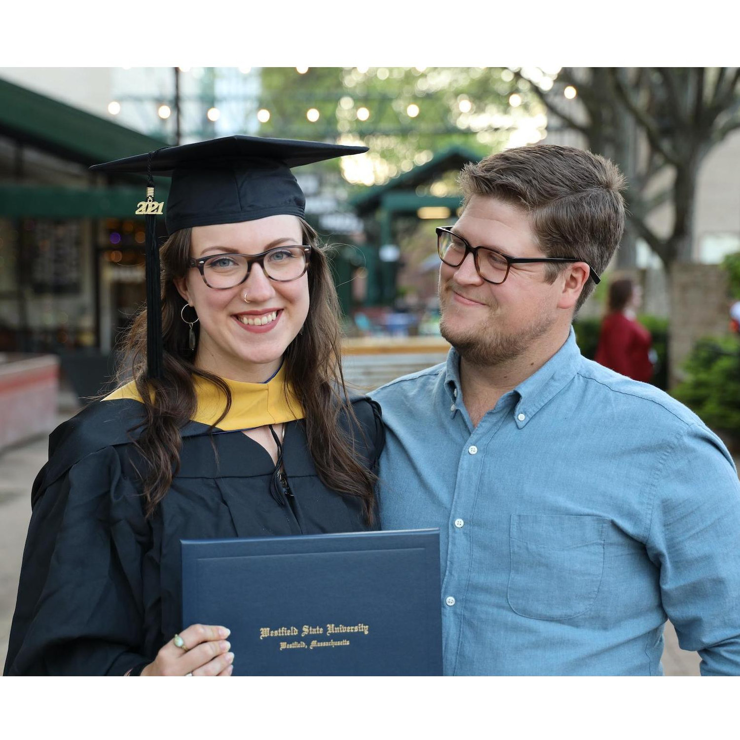 Evelyn's graduation from her Masters of Social Work program