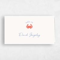 Beige Wedding Place Card - Costa