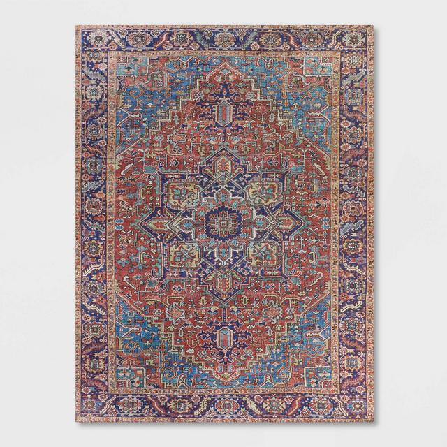 5'x7' Brya Ave Bold Persian Rug Red/Navy - Opalhouse™