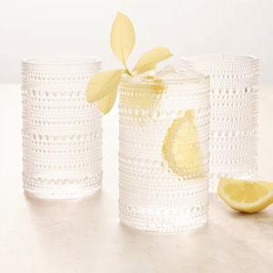 Jupiter Tall Glass Tumbler (Set of 6) - Clear