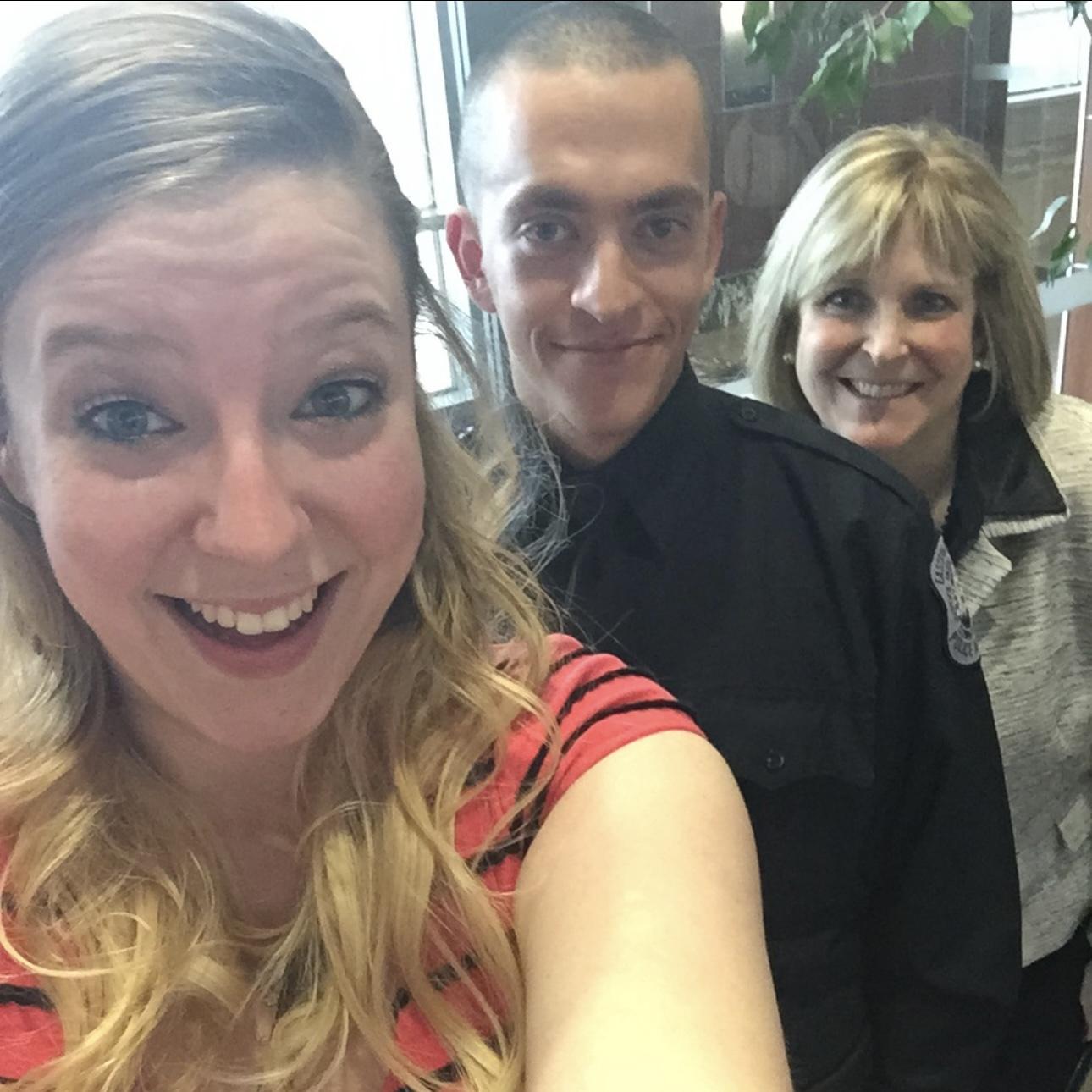 Matt's graduation from the Police Academy, 2015