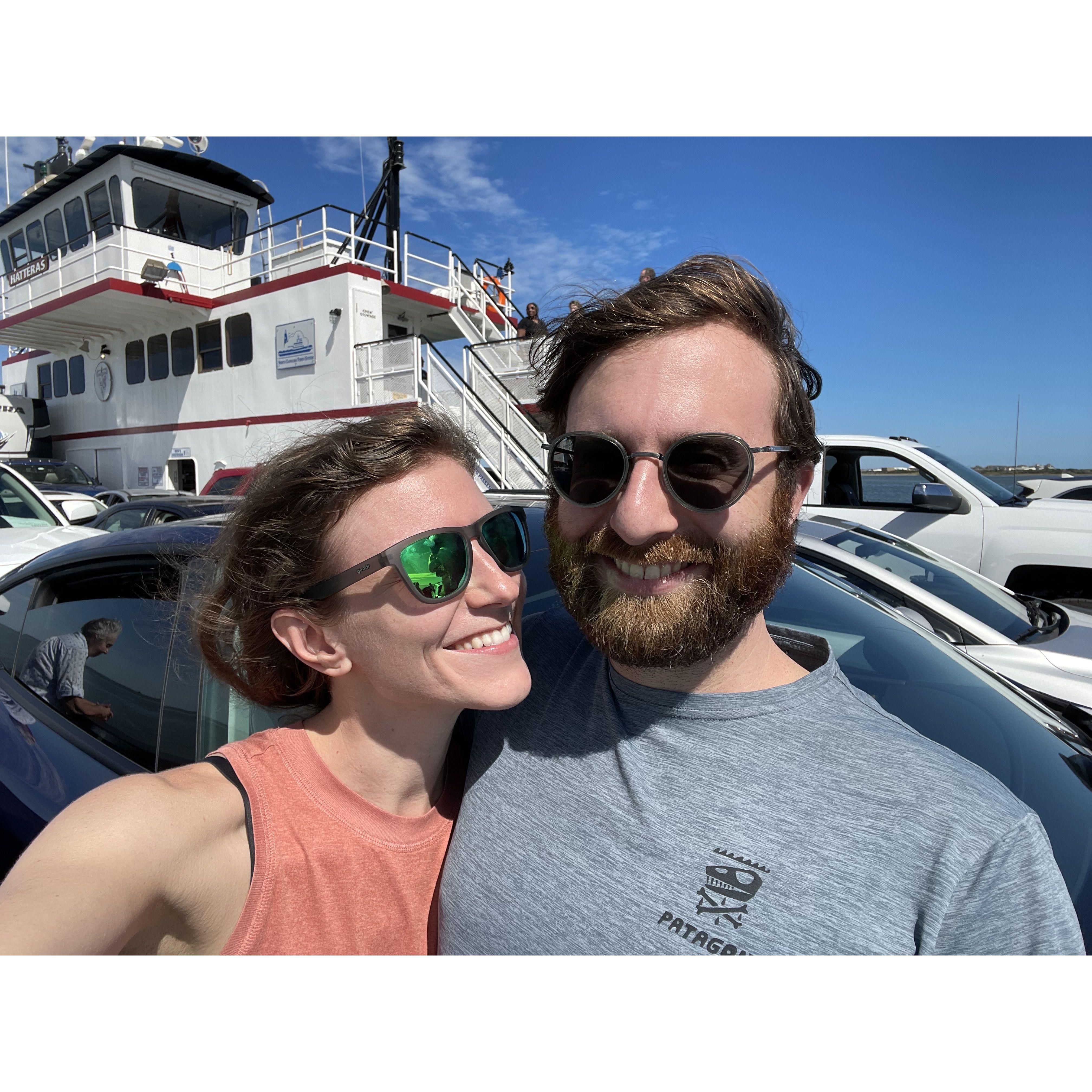 on the ferry!