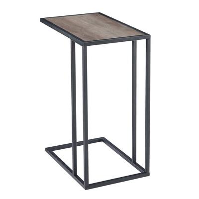 20” Modern Two-Toned C Side Table - Saracina Home