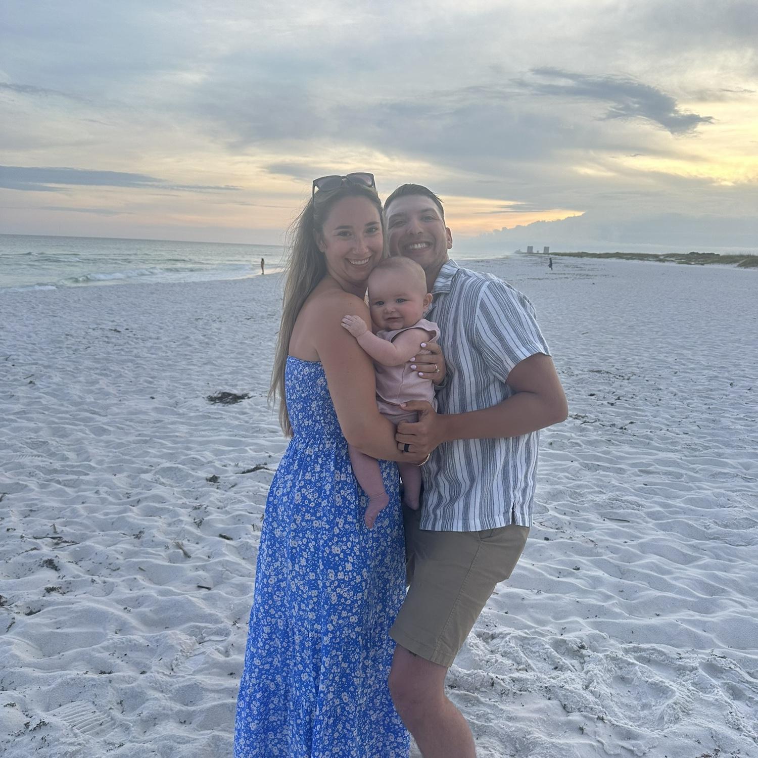 Baby’s first beach trip