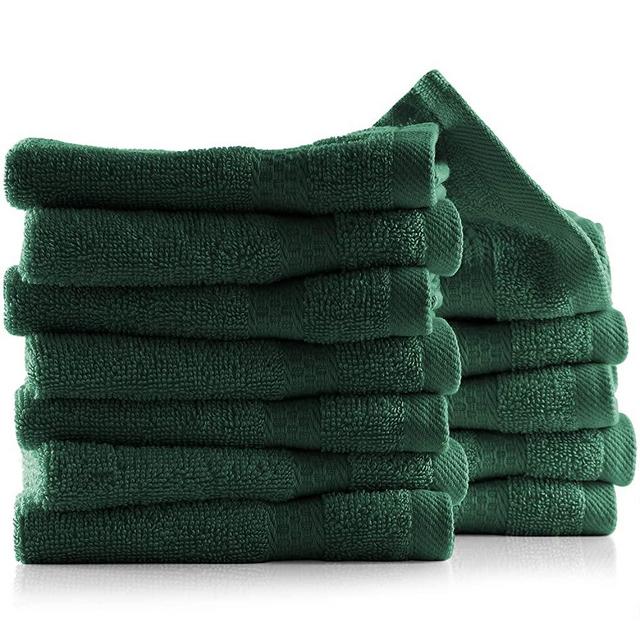 Hearth & Harbor Bath Towels - 100% Ring Spun Cotton Luxury Towels - Ultra Soft & Highly Absorbent, Bathroom Towels. Washcloths - Black