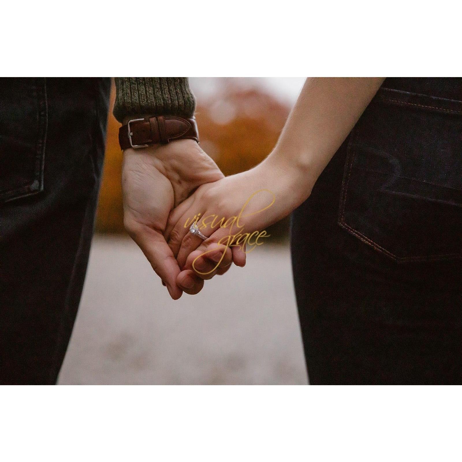 Photo credit for all engagement photos goes to the peerless Kate Capato at Visual Grace media :)