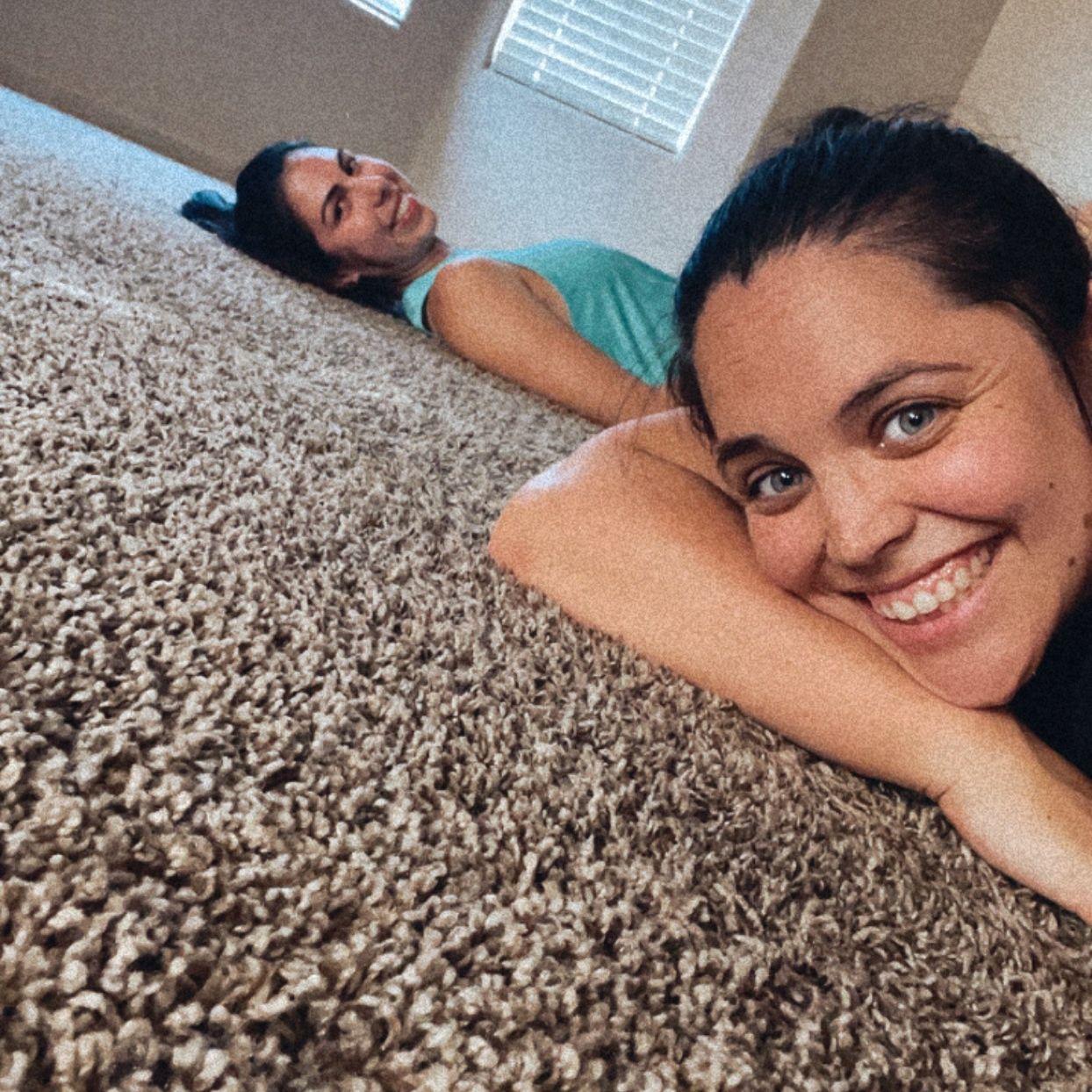 Our first picture in our apartment. Moving everything up stairs was a lot of fun.