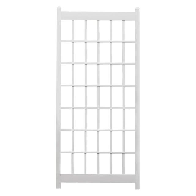 38" x 85" Lancaster Trellis - White - Dura-Trel