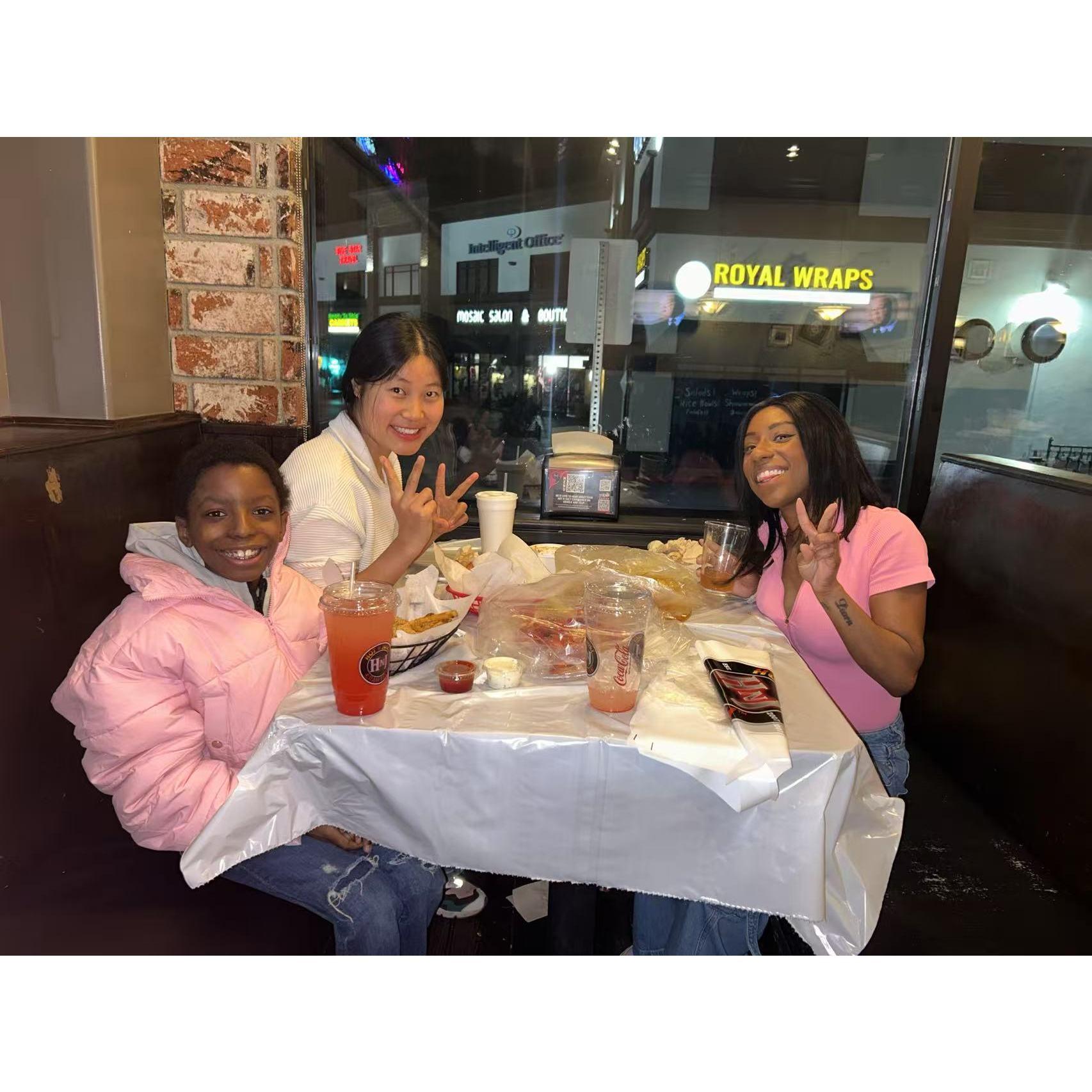 We had tasty sea food at Hot N juicy crawfish
