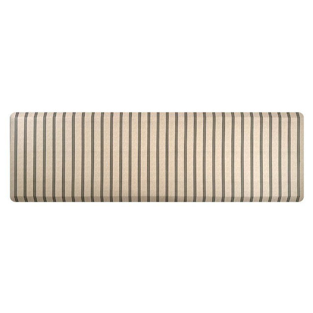 Matterly Happy Feet Ticking Striped Anti-Fatigue Mat, Green, 22" x 72"