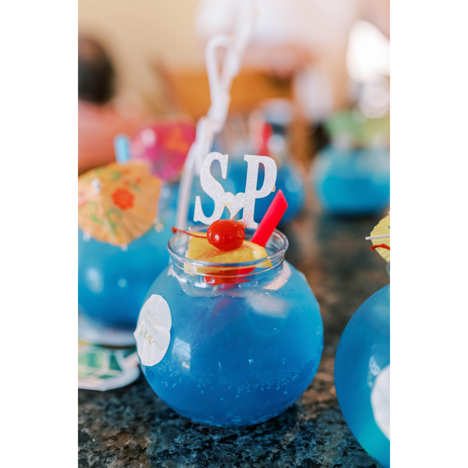 Vanessa made custom cocktails for the big day!