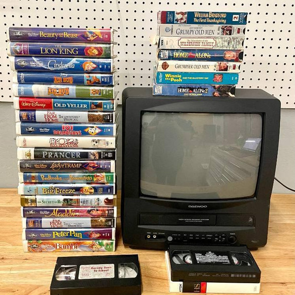 Built in VCR TV