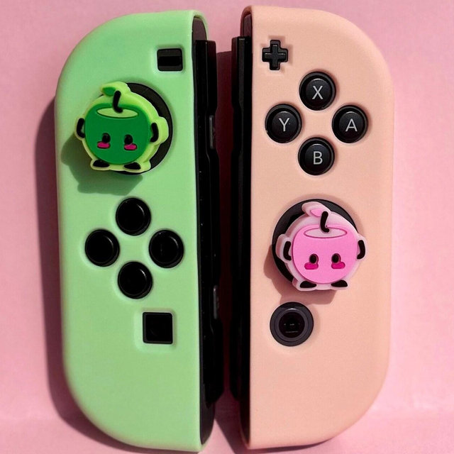Apple Sprite Thumb Grips for Nintendo Switch, Cozy Gamer Accessory