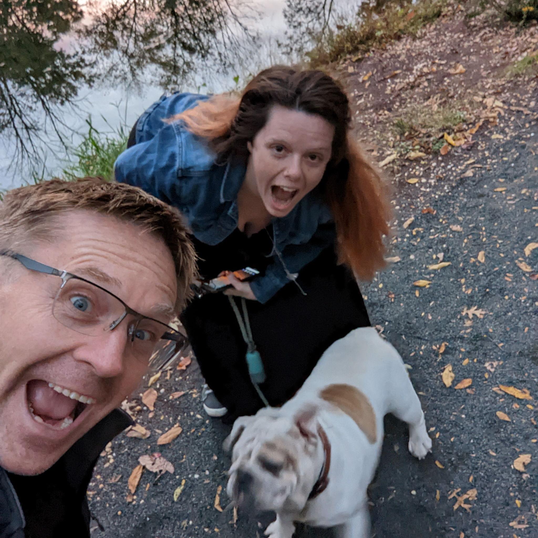 Walk on the canal w Roxy. Fall 2022