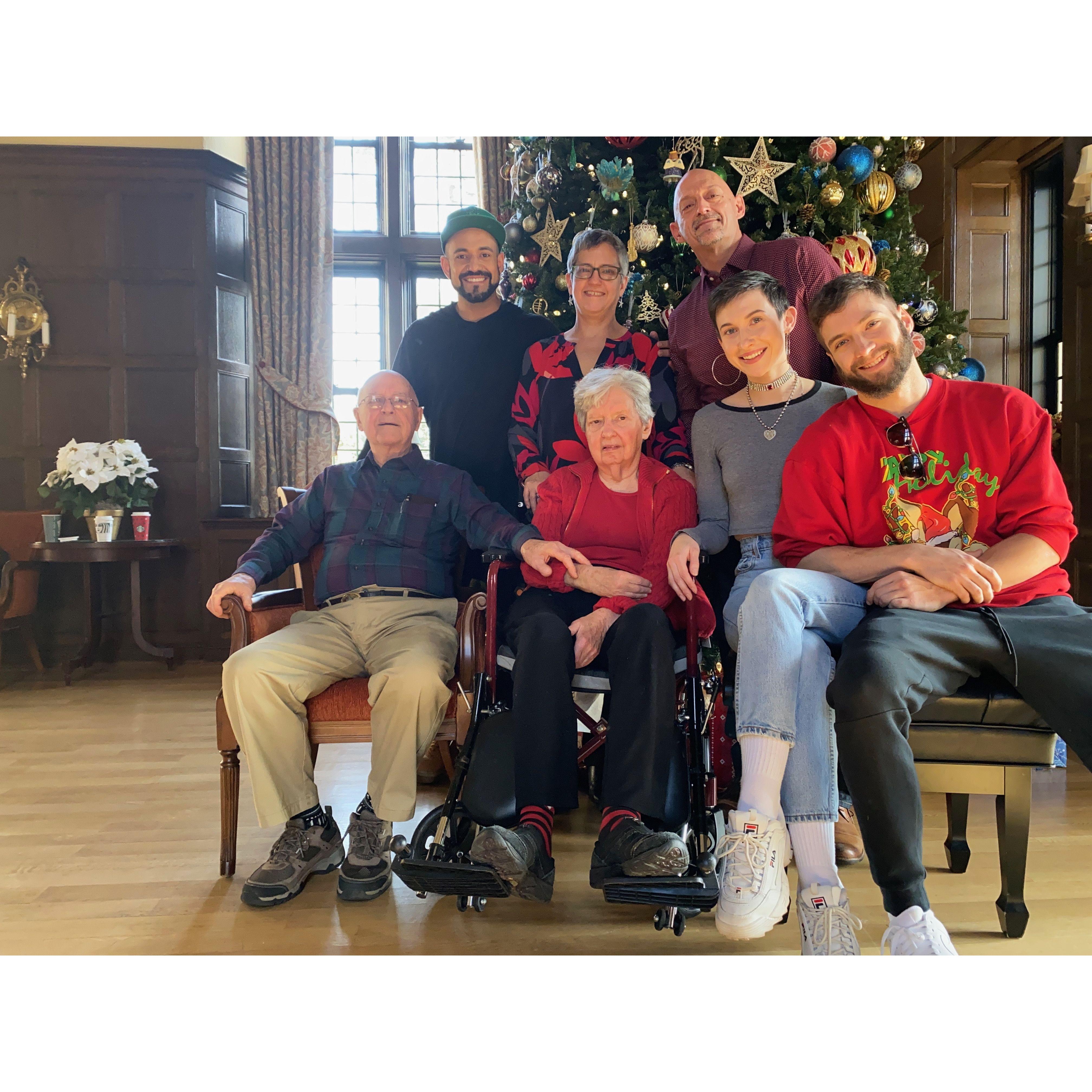 Christmas with the Lackeys. (Adam's Mom, Uncles, and Grandparents) Maplewood, NJ. 2019