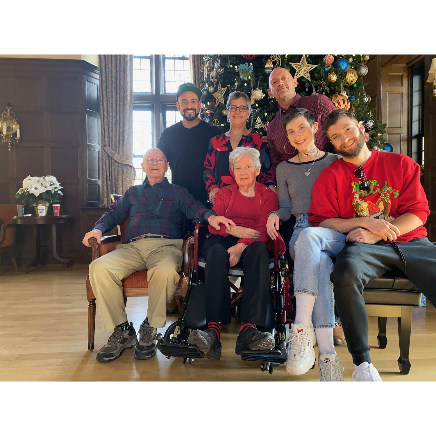 Christmas with the Lackeys. (Adam's Mom, Uncles, and Grandparents) Maplewood, NJ. 2019