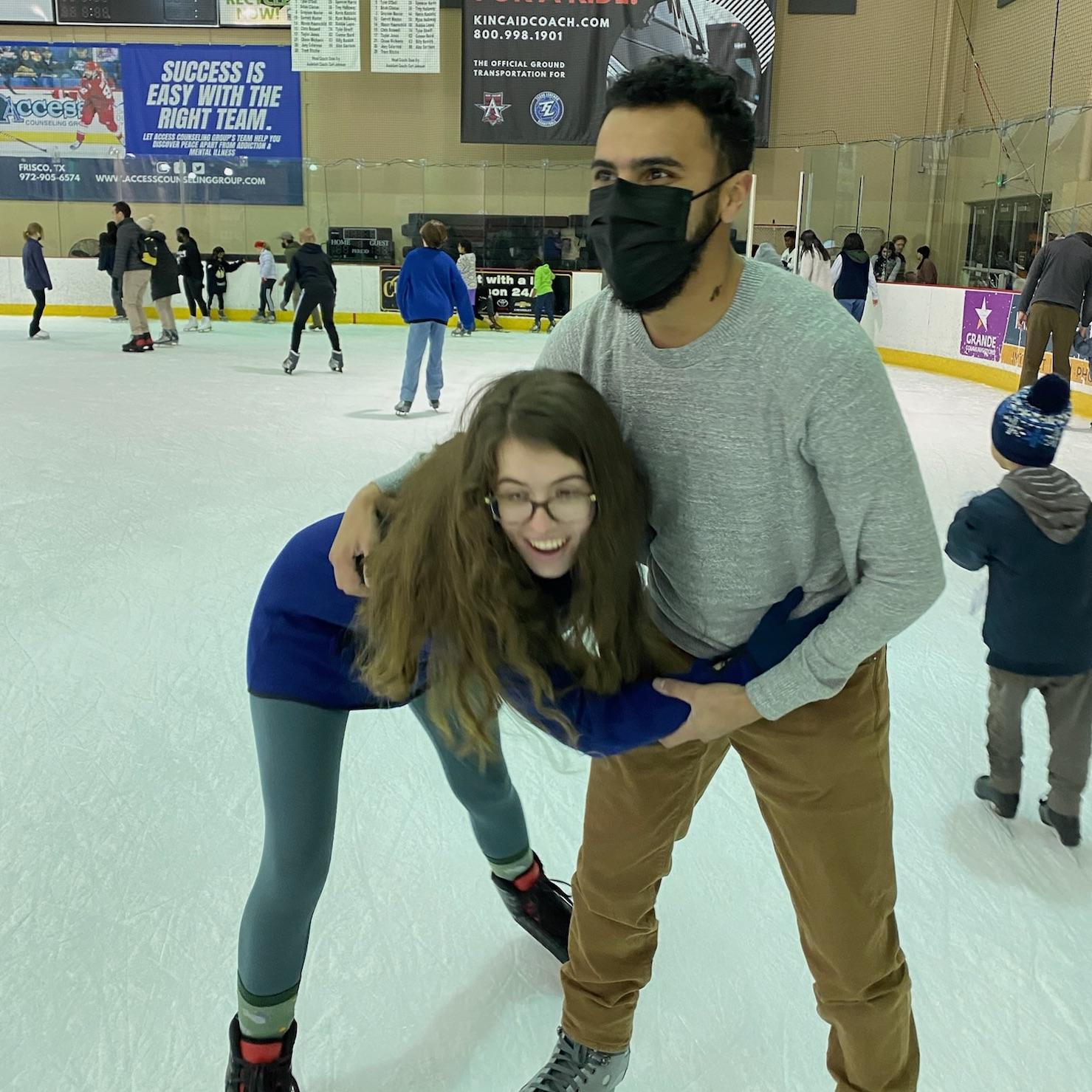 We had so much fun just like in 2019! This happened right after Katie told Shu he looked like a baby giraffe on the ice - who's the baby giraffe now?!