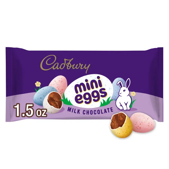 Cadbury Mini Eggs Milk Chocolate Easter Candy Basket Stuffers - 1.5oz
