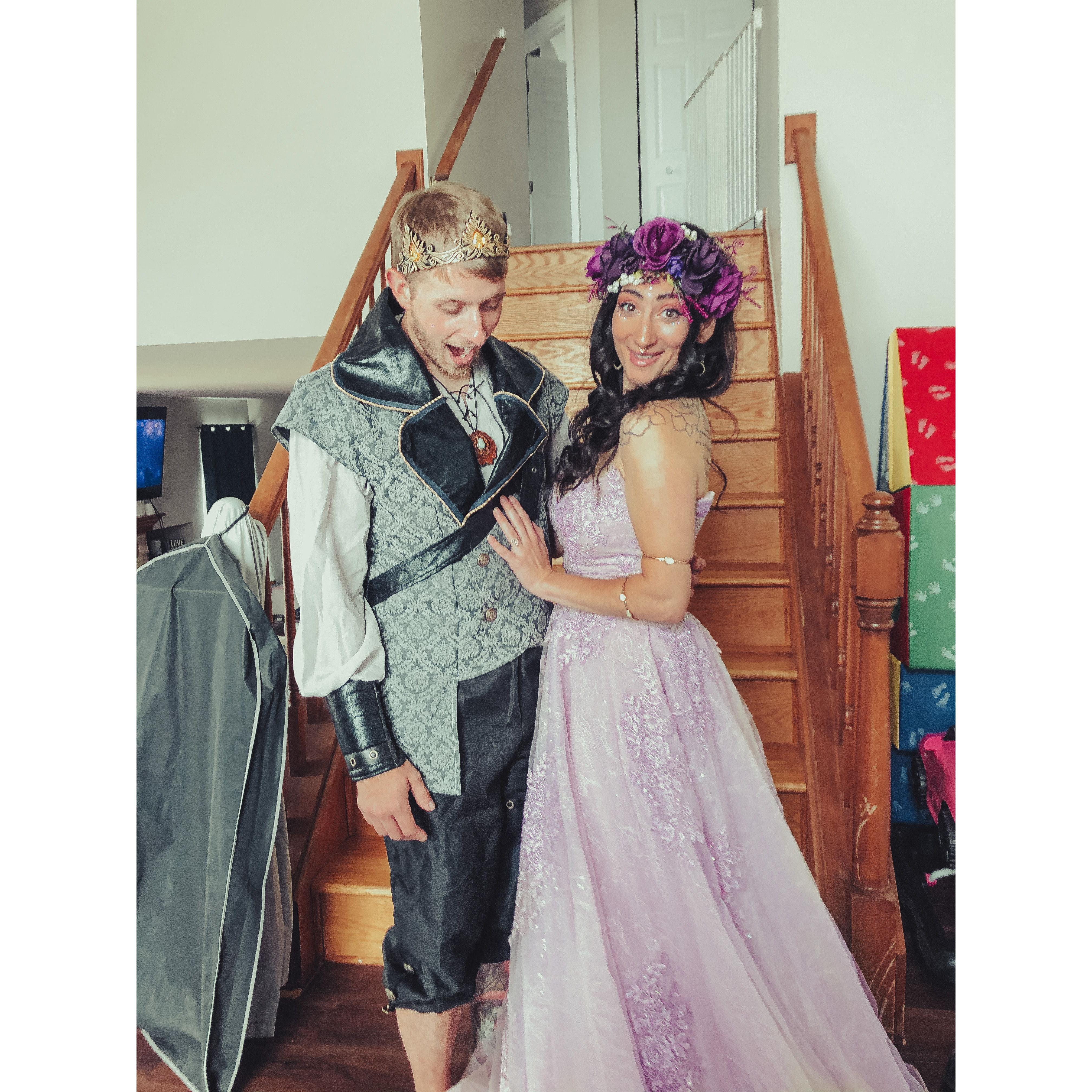 We enjoy getting nerdy and dressing up for The Renaissance Fair.