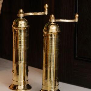 Brass Salt & Pepper Mill Set