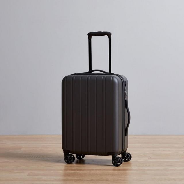 west elm Hardside Spinner Luggage, Black, Carry On