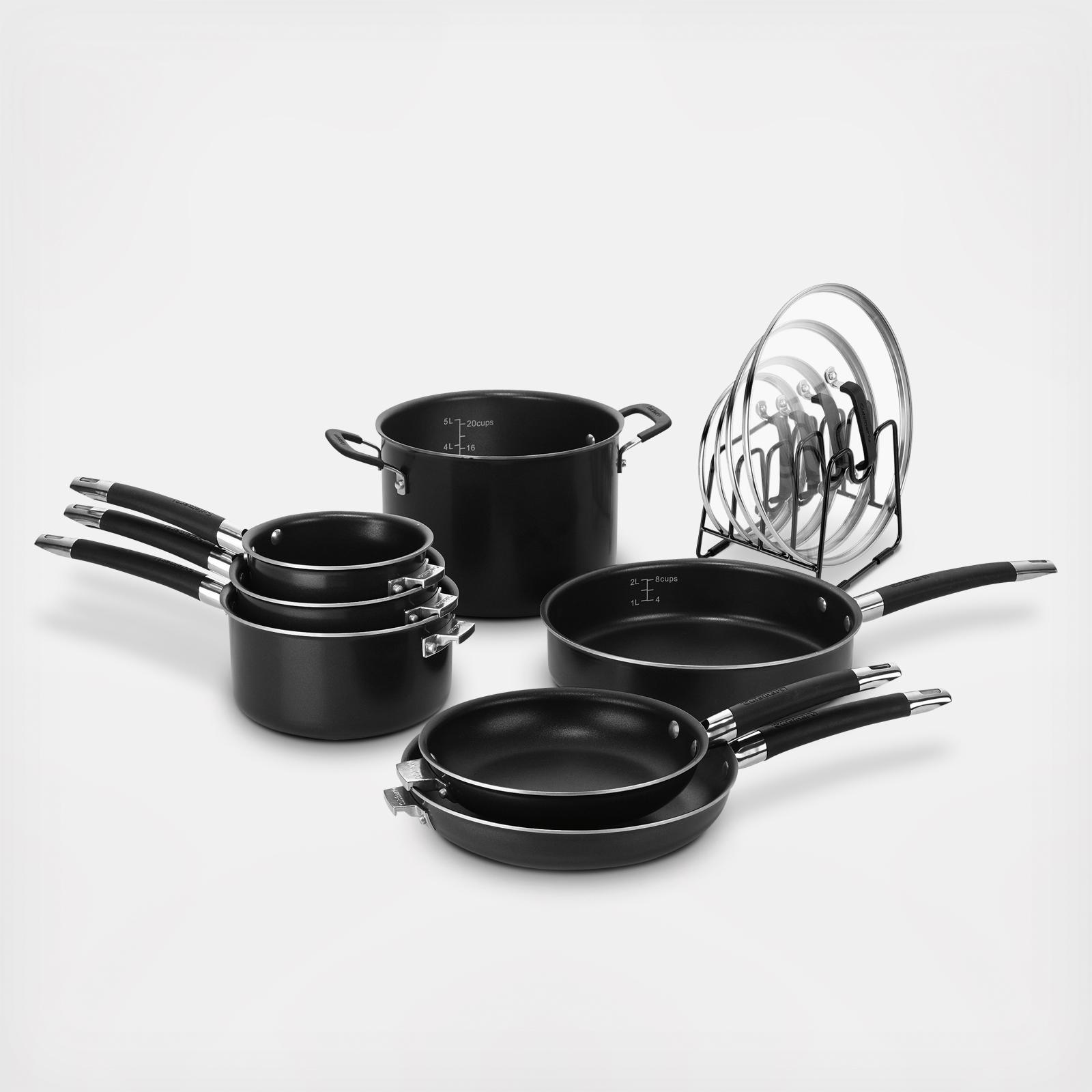 12-Piece SmartNest Non-Stick Aluminum Cookware Set, Cuisinart