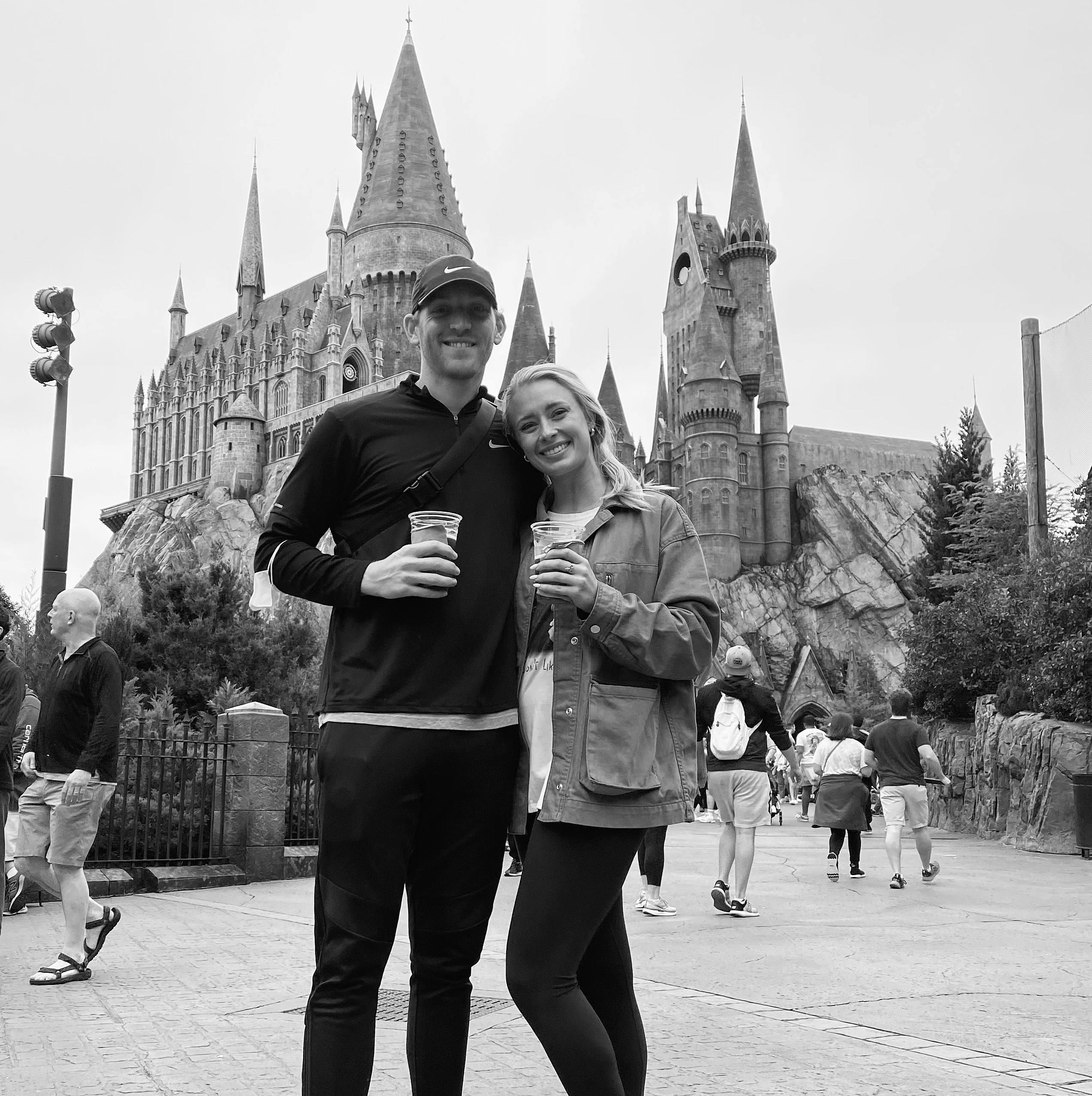 February 2022 - Universal Studios in Orlando. Still trying to convert Ryan into a Harry Potter fan.