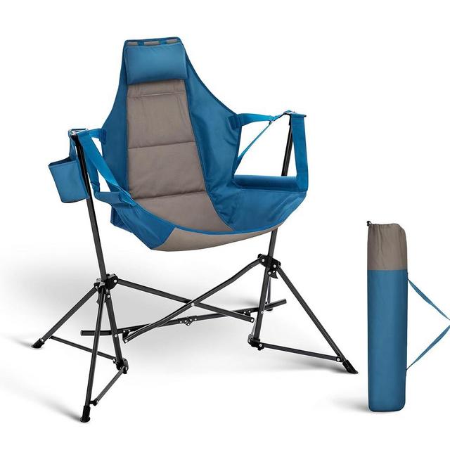 LET'S CAMP Hammock Camping Chair, Lightweight Portable Outdoor Chair for Camping and Hiking, Supports 300lbs,Blue