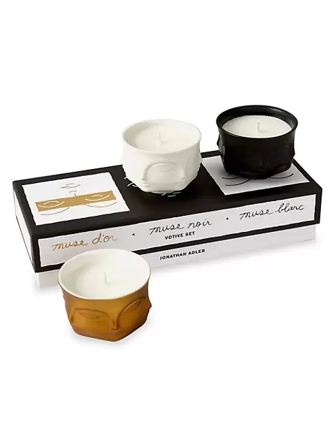 Jonathan Adler Muse 3-Piece Votive Candle Set