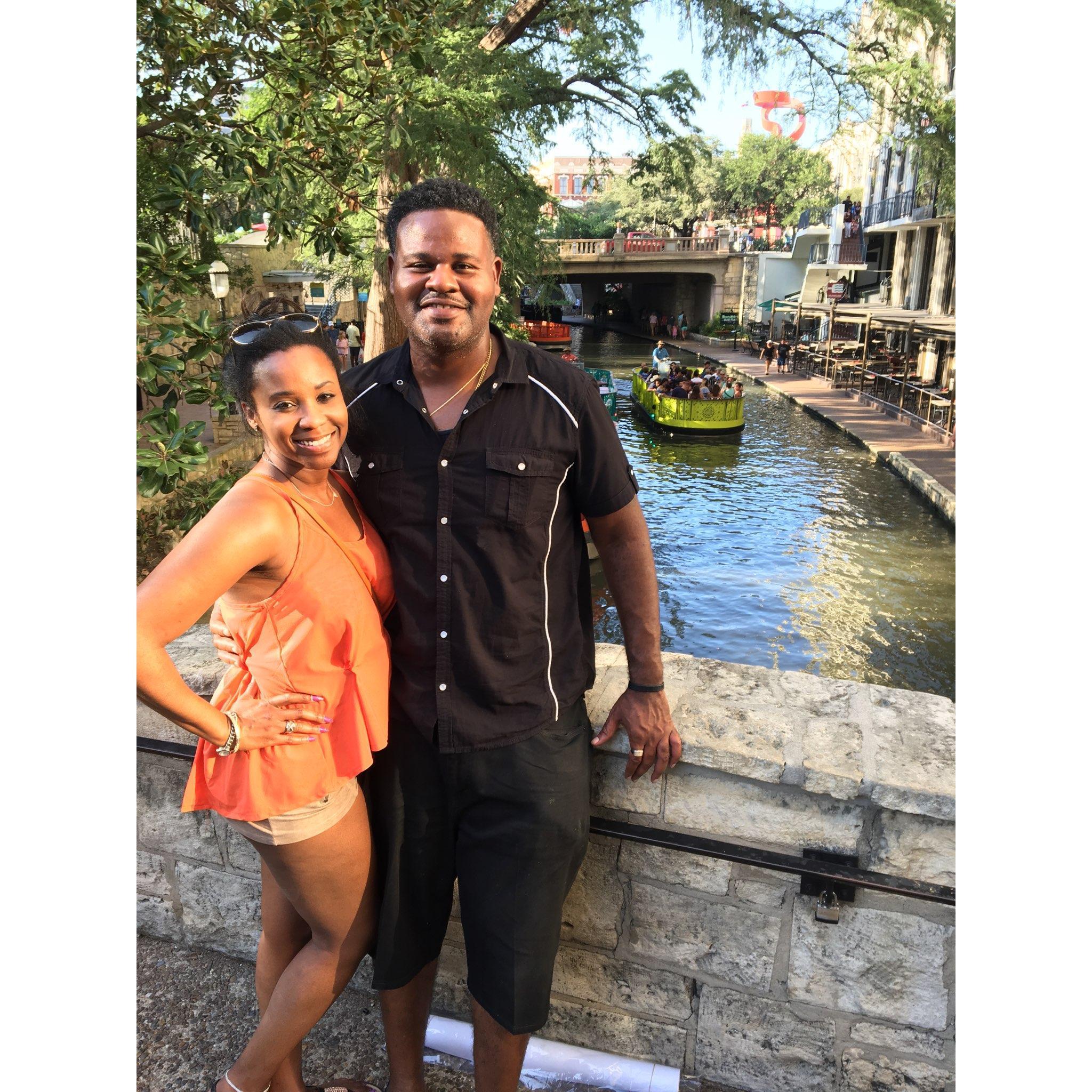On the Riverwalk in San Antonio, Texas