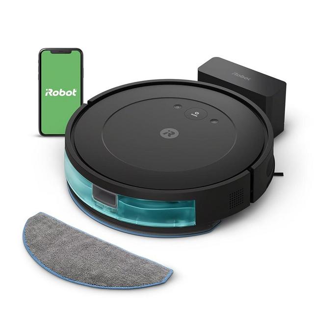 iRobot Roomba Combo Essential Robot Vacuum & Mop (Y0110) - Easy to use, Power-Lifting Suction, Vacuums and mops, Multi-Surface Cleaning, Smart Navigation Cleans in Neat Rows, Self-Charging, Alexa
