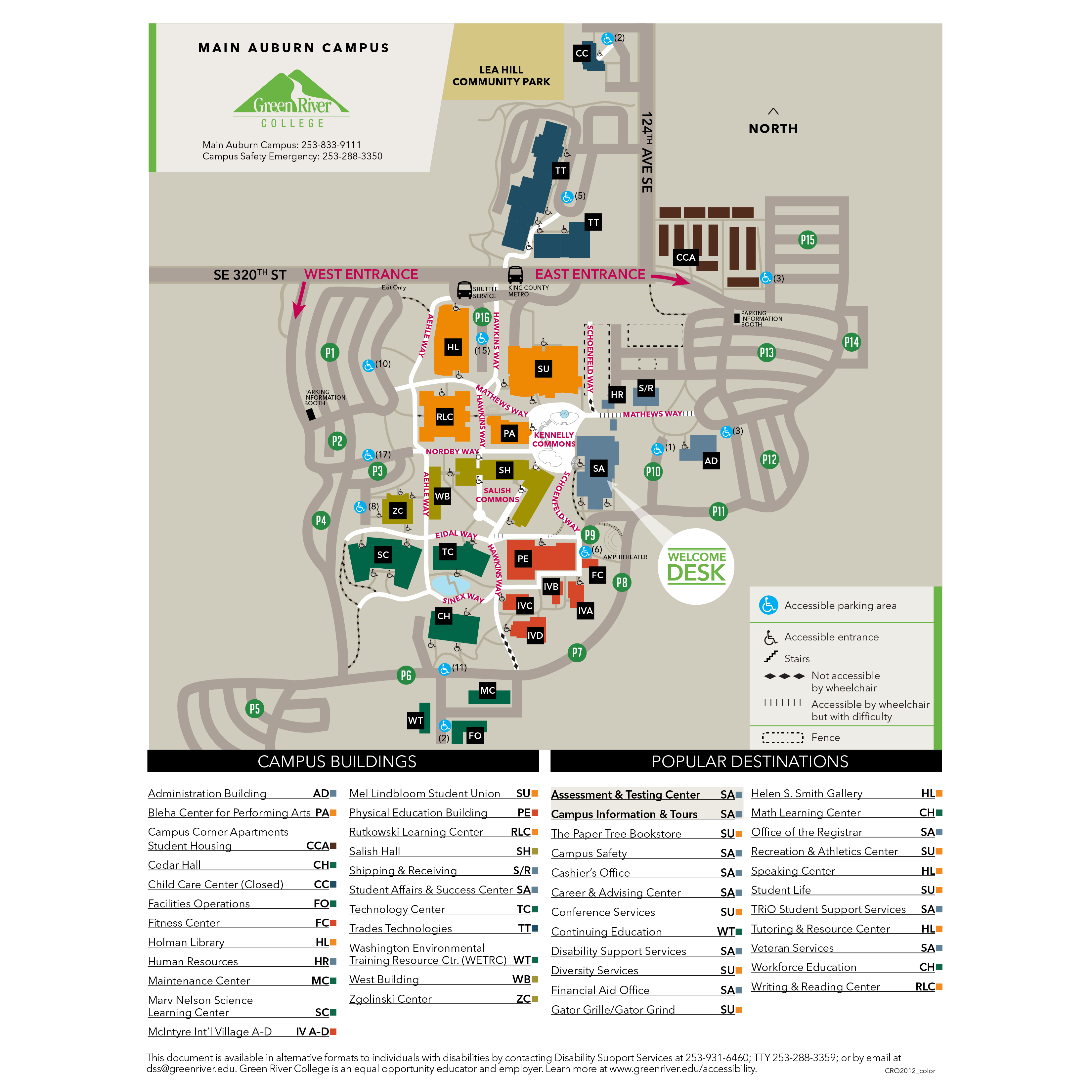 Here is a map of the campus.