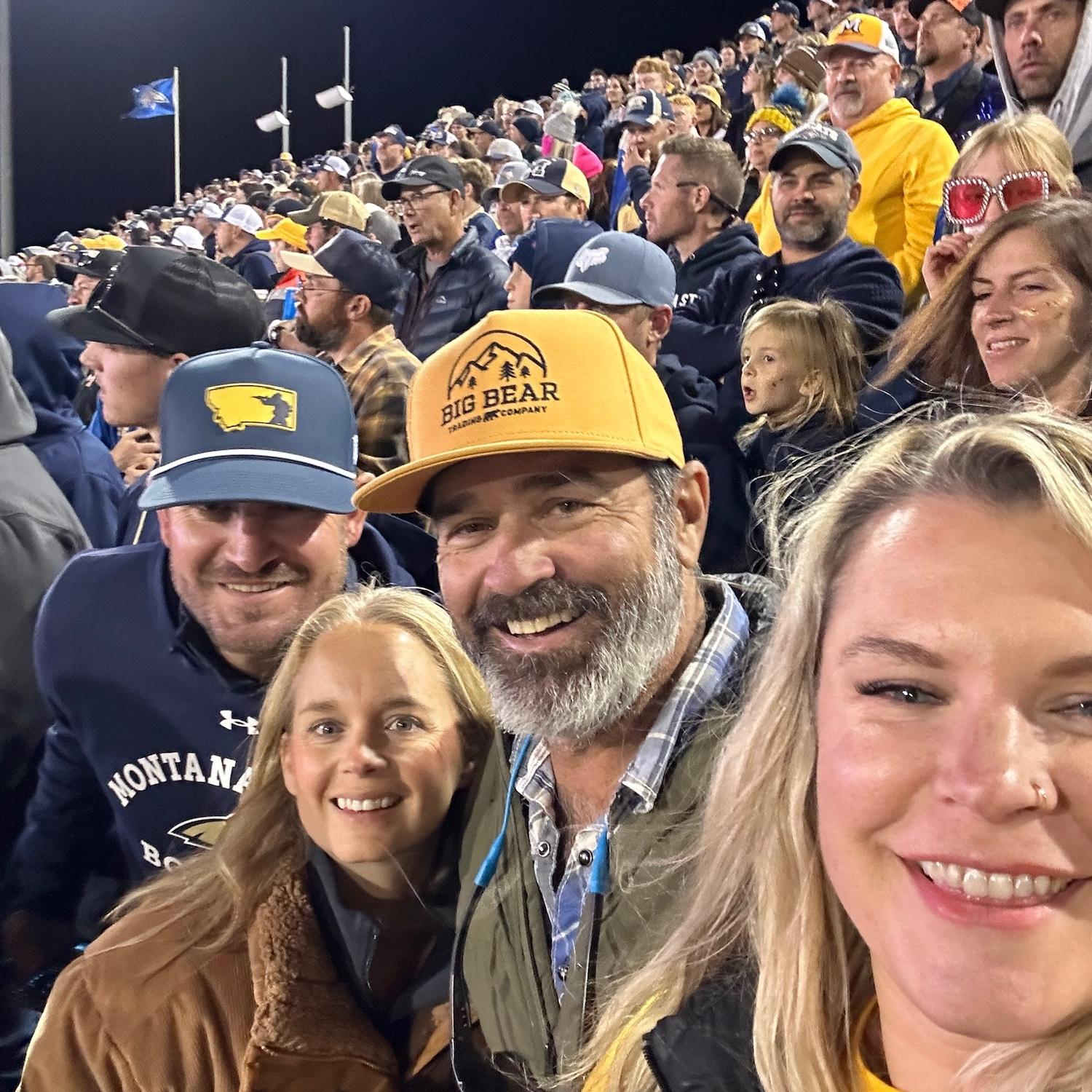 Bobcat game with friends.