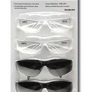 STIHL 7010 884 0315 ProPack Clear/Smoke Safety Glasses, 4 Pack
