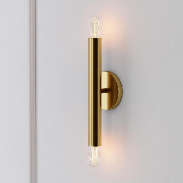 Trace Sconce, Single, Antique Brass, Set of 2