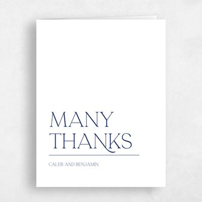 White Typography Wedding Thank You - Hasbrouk Portrait