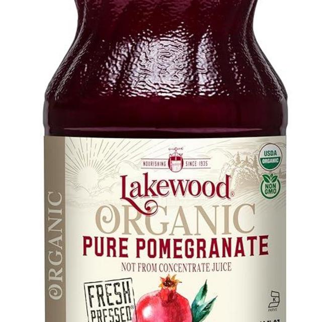 Lakewood, Organic Pure Pomegranate Juice, 32 Fl Oz Bottle
